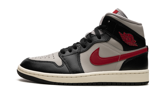 AIR JORDAN 1 MID WMNS Black / Gym Red / College Grey BQ6472 060