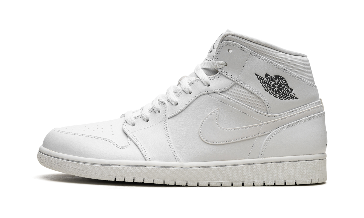 Air Jordan 1 Mid White / Cool Grey 554724 102