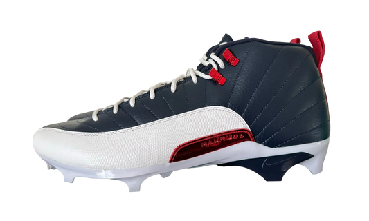Air Jordan 12Alpha 3 PE Cleats Howard University - Navy / White FJ6211 416