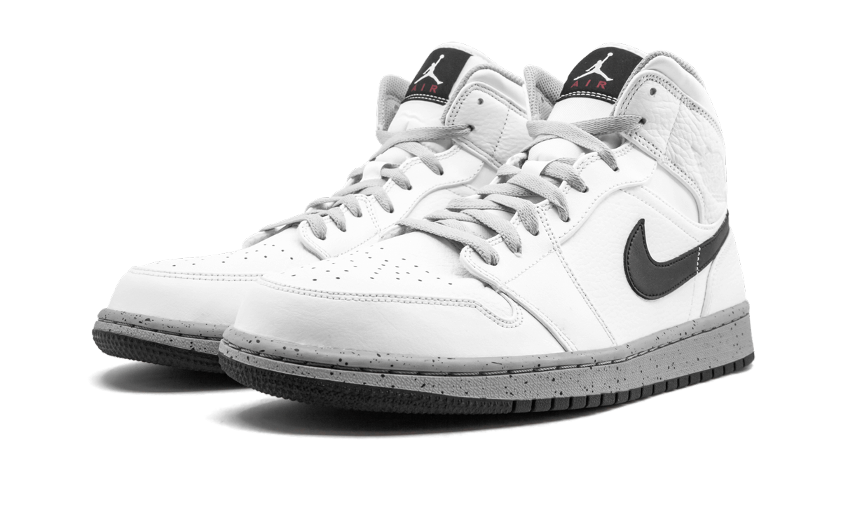 Air Jordan 1 Mid White/Cement 554724 115