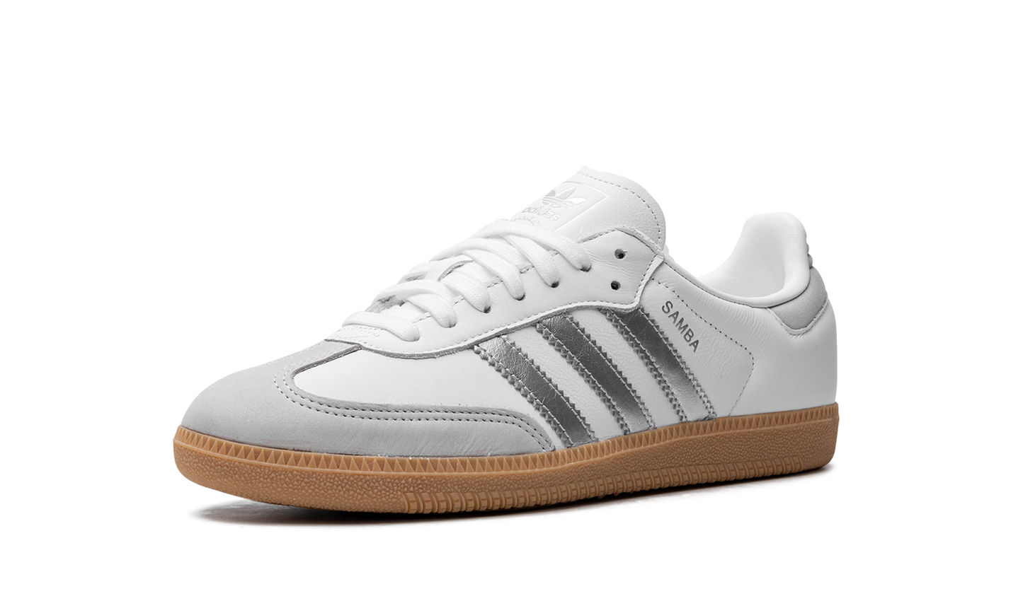 Adidas Samba OG WMNS "White Silver Metallic Grey" JI2725