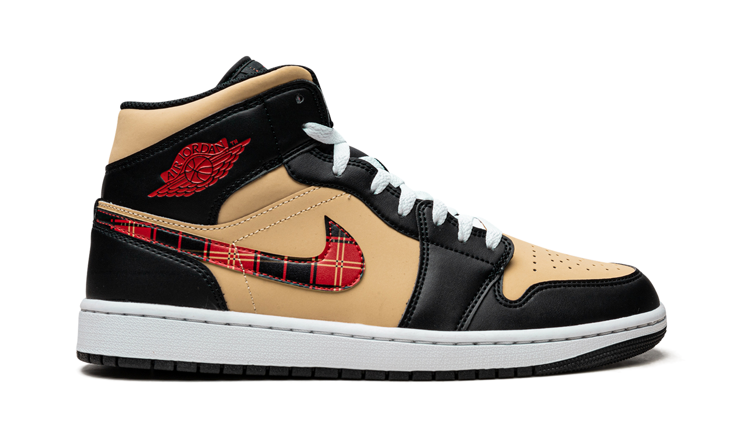 Air Jordan 1 Mid SE Tartan Swoosh DZ5329 001