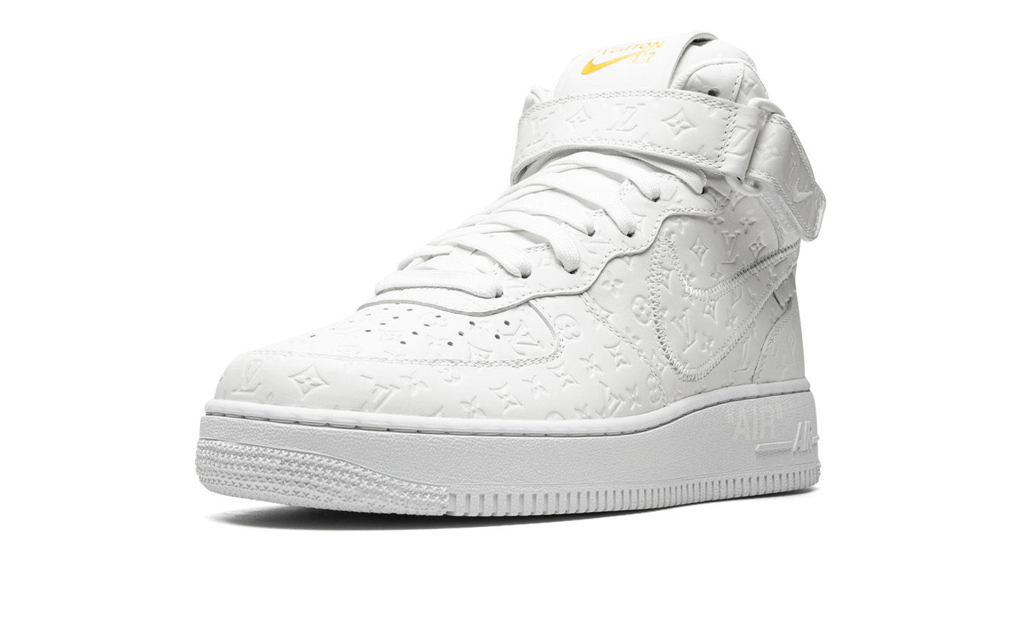 Nike Louis Vuitton Air Force 1 Mid "Virgil Abloh - White/White" 1A9V90