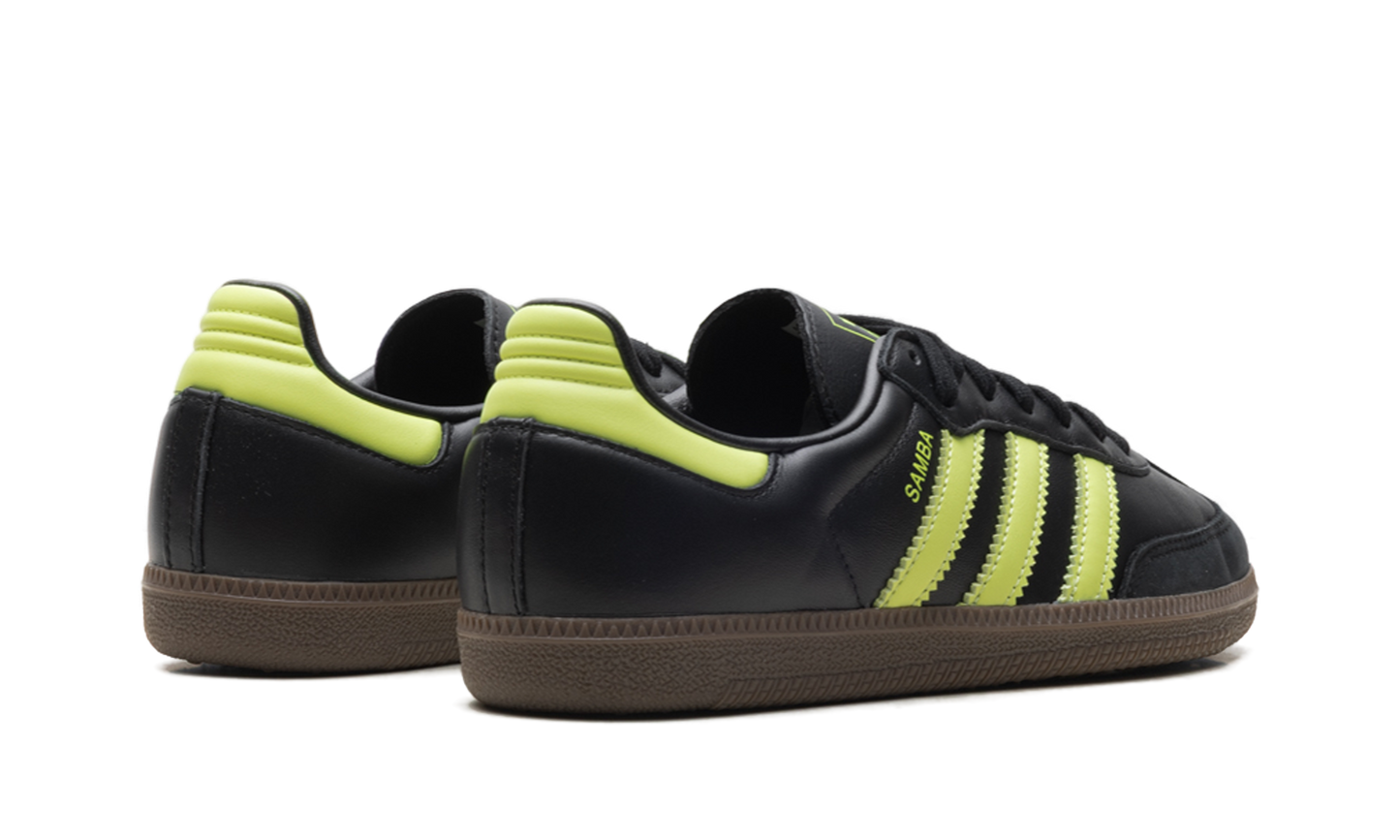 Adidas Samba OG WMNS "Black Pulse Lime" JS1387
