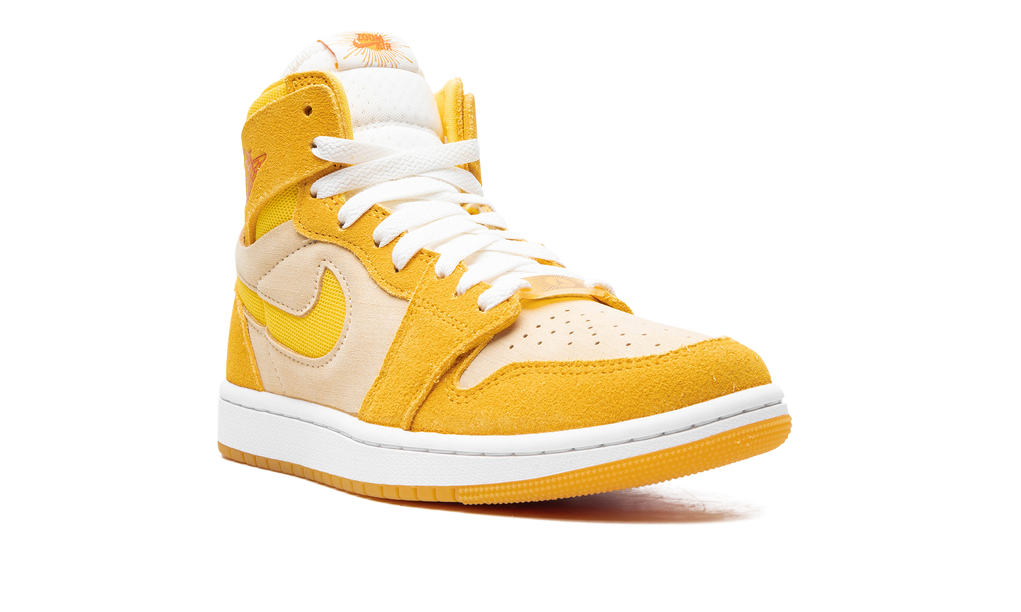 Air Jordan 1 Zoom Air CMFT 2 WMNS Yellow Ochre/Tour Yellow-Pale Vanilla-Safety FJ5743 700