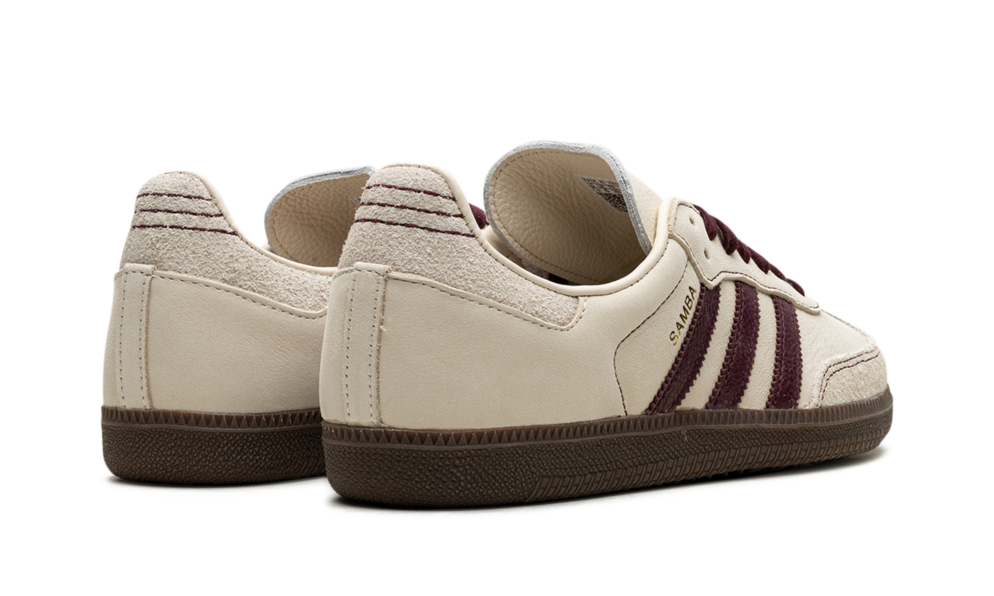 Adidas Samba OG WMNS "Wonder White Maroon" IG1987