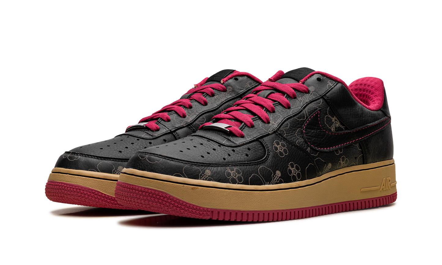Nike Air Force 1 Premium '07 "Black/Black-Cerise-Metallic Gold" 315180 001