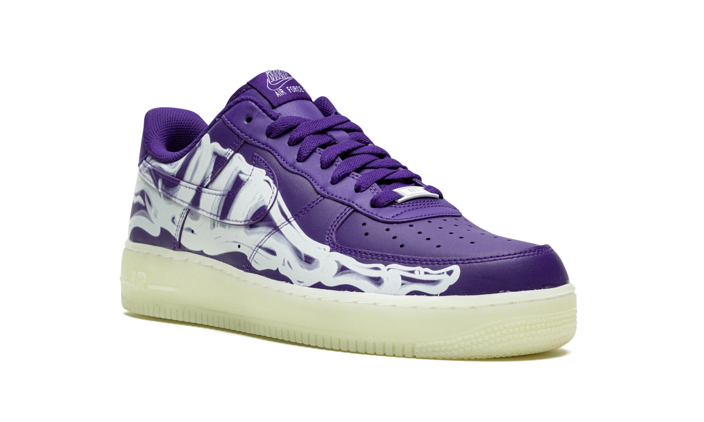 Nike Air Force 1 Low '07 QS "Purple Skeleton Halloween" CU8067 500
