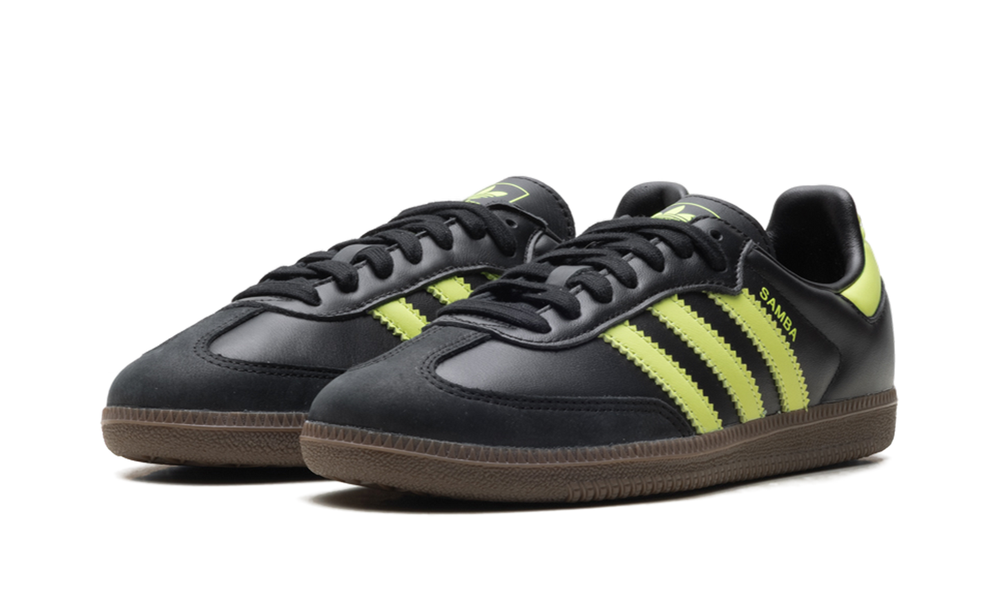 Adidas Samba OG WMNS "Black Pulse Lime" JS1387