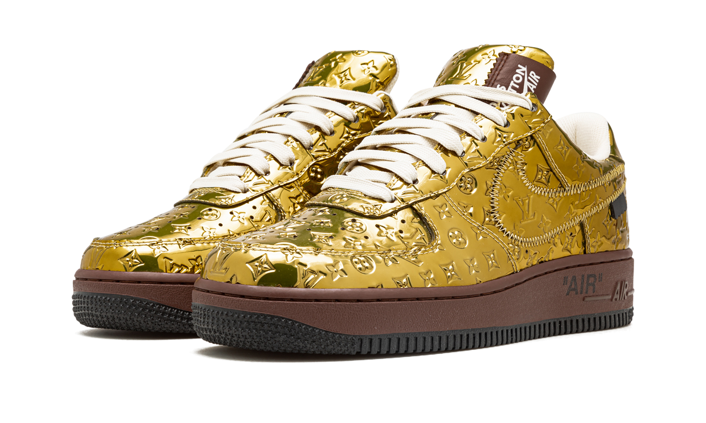 Nike Louis Vuitton Air Force 1 Low "Virgil Abloh - Metallic Gold" 1A9VG3
