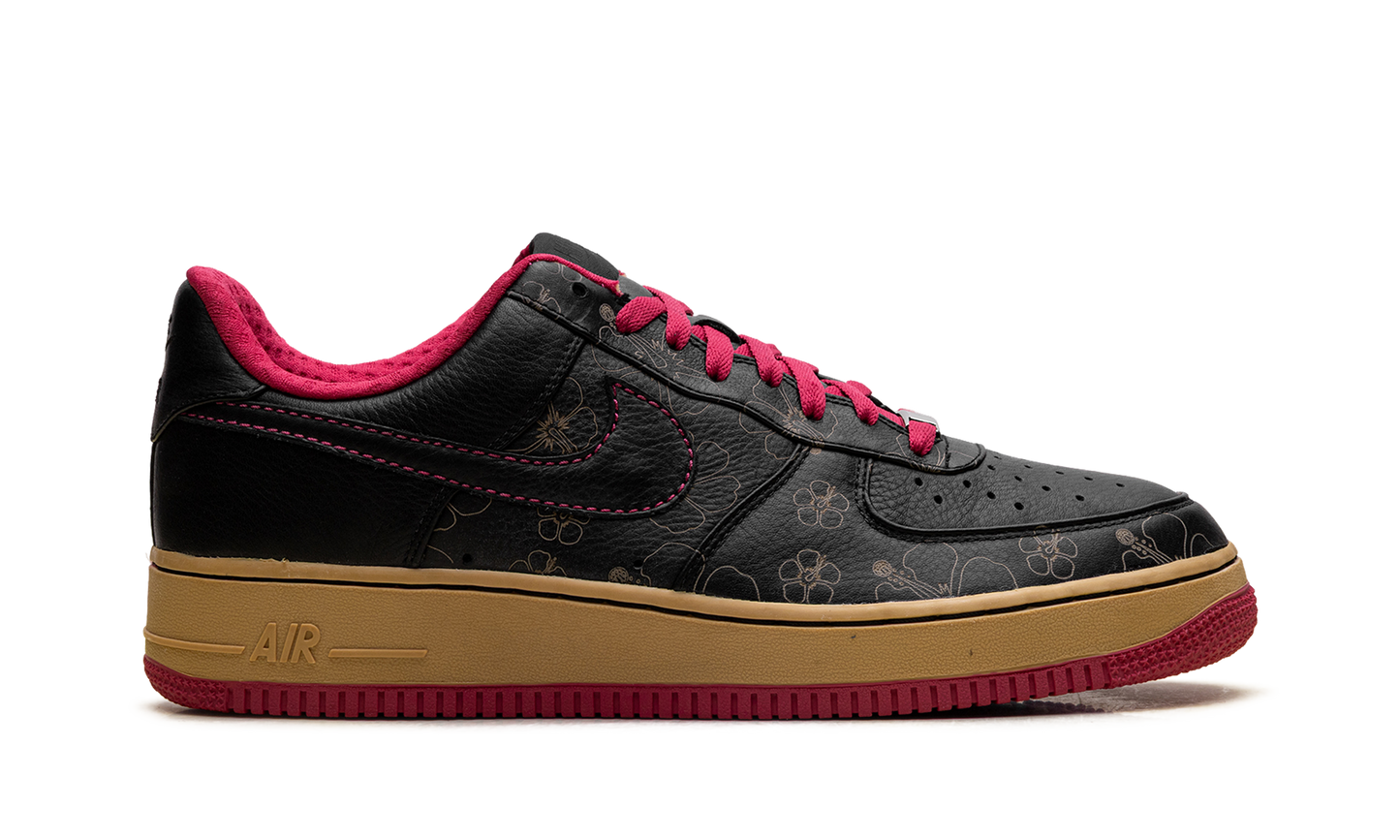 Nike Air Force 1 Premium '07 "Black/Black-Cerise-Metallic Gold" 315180 001