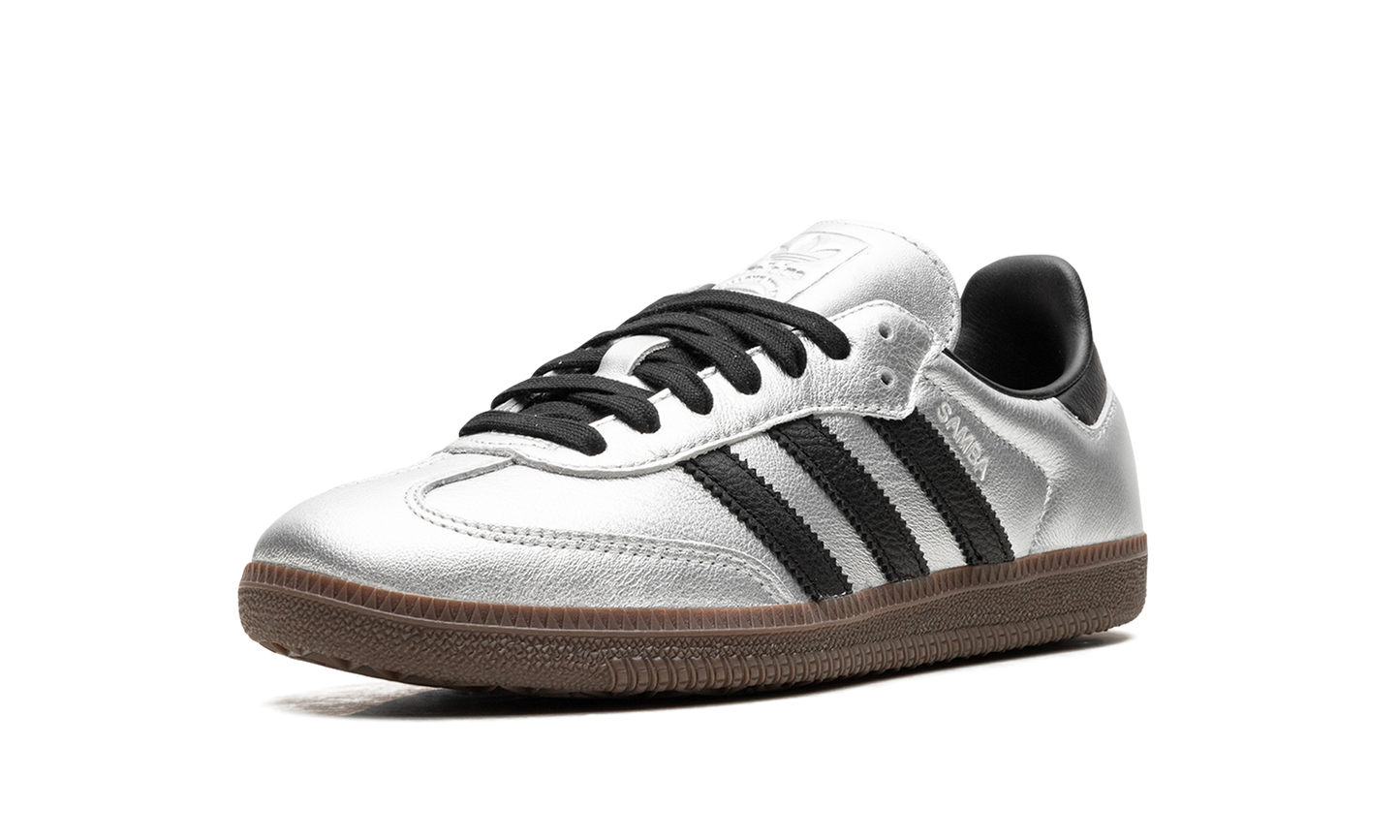 Adidas Samba OG WMNS "Silver Metallic Black Gum" JI4218