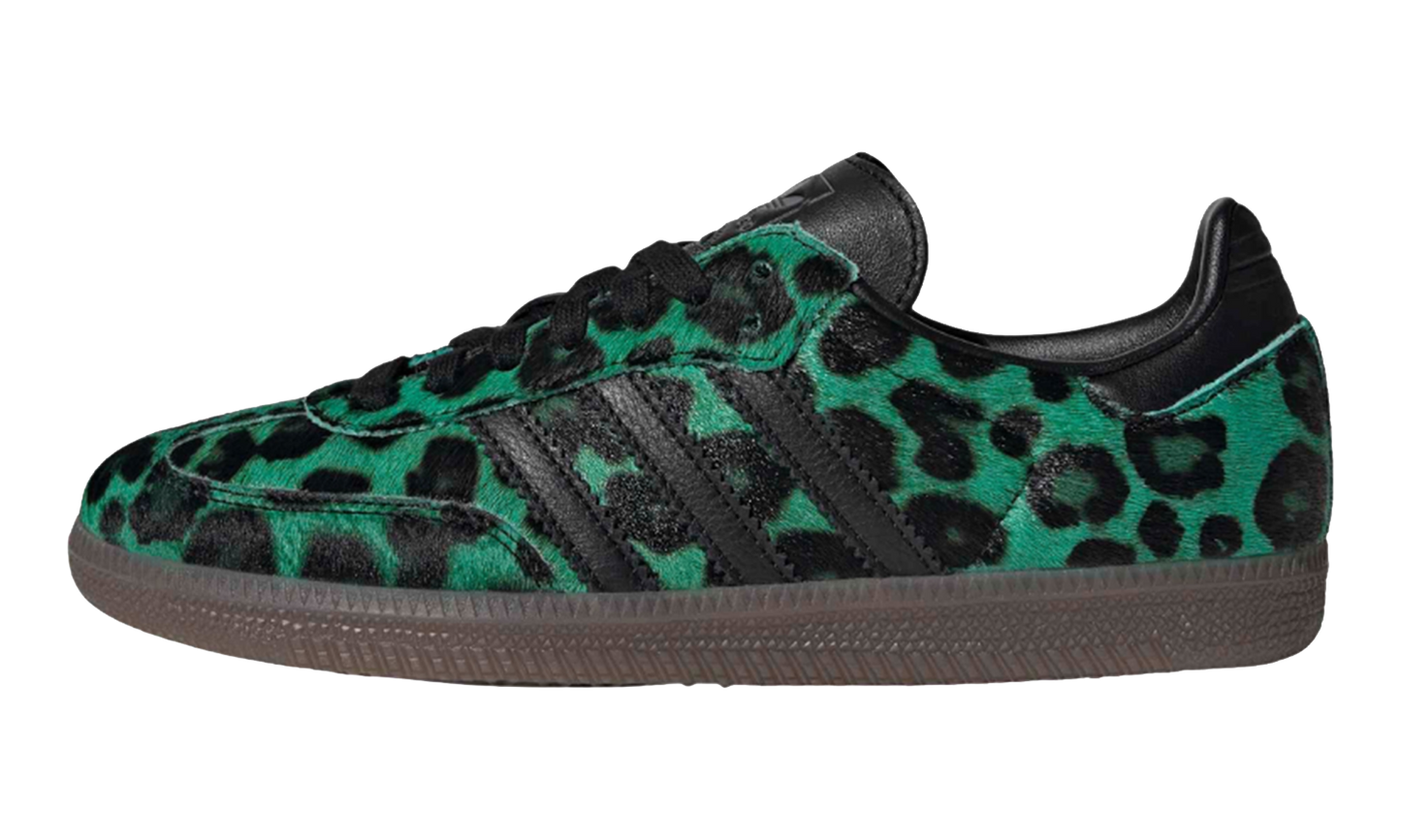 Adidas Samba OG WMNS "Semi Screaming Green Core Black Gold" HQ9374