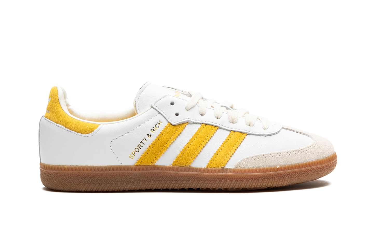 Adidas Samba OG "SPORTY & RICH - White Bold Gold" IF5661