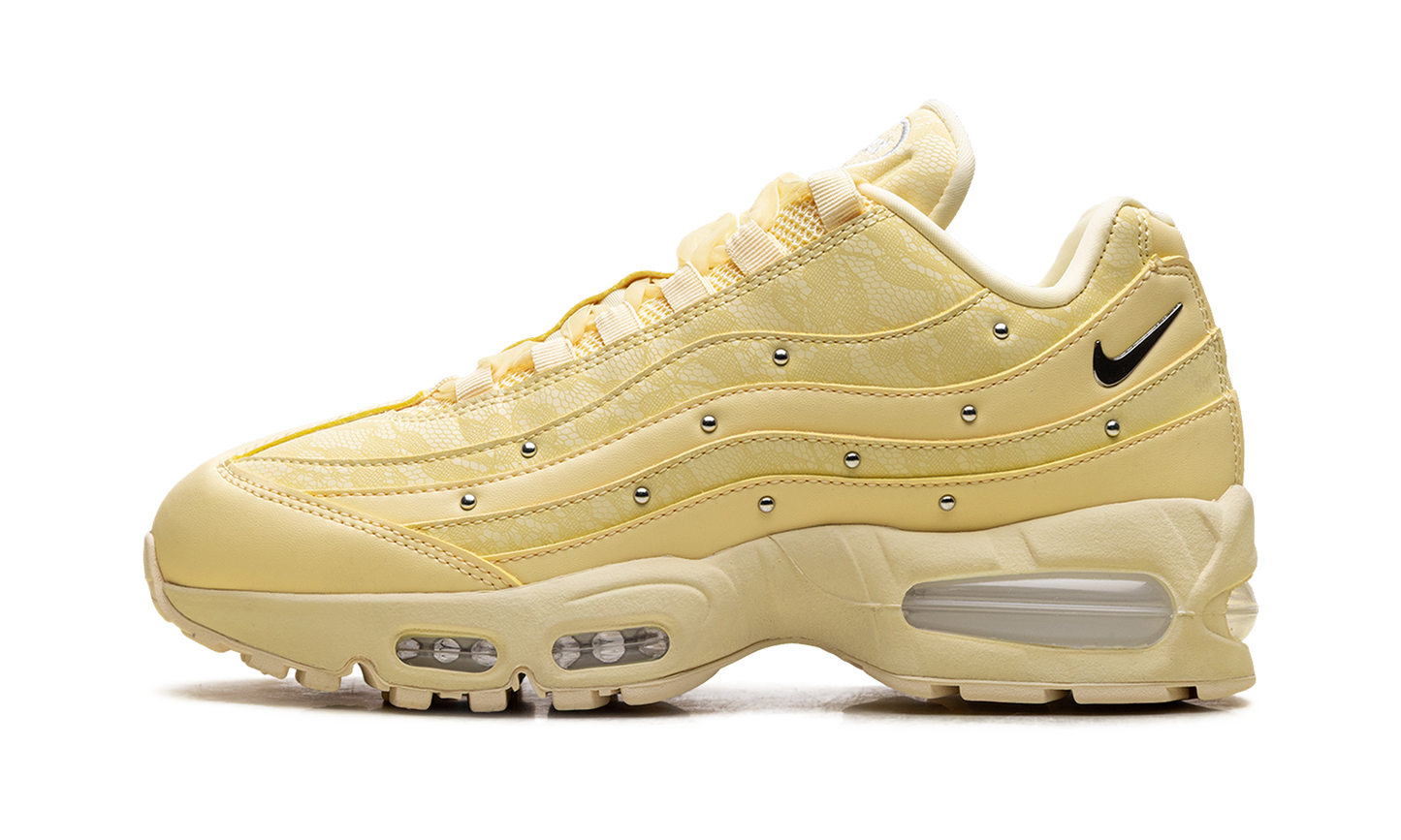 Nike Air Max 95 WMNS "Soft Yellow Silver Studded" IQ3444 722