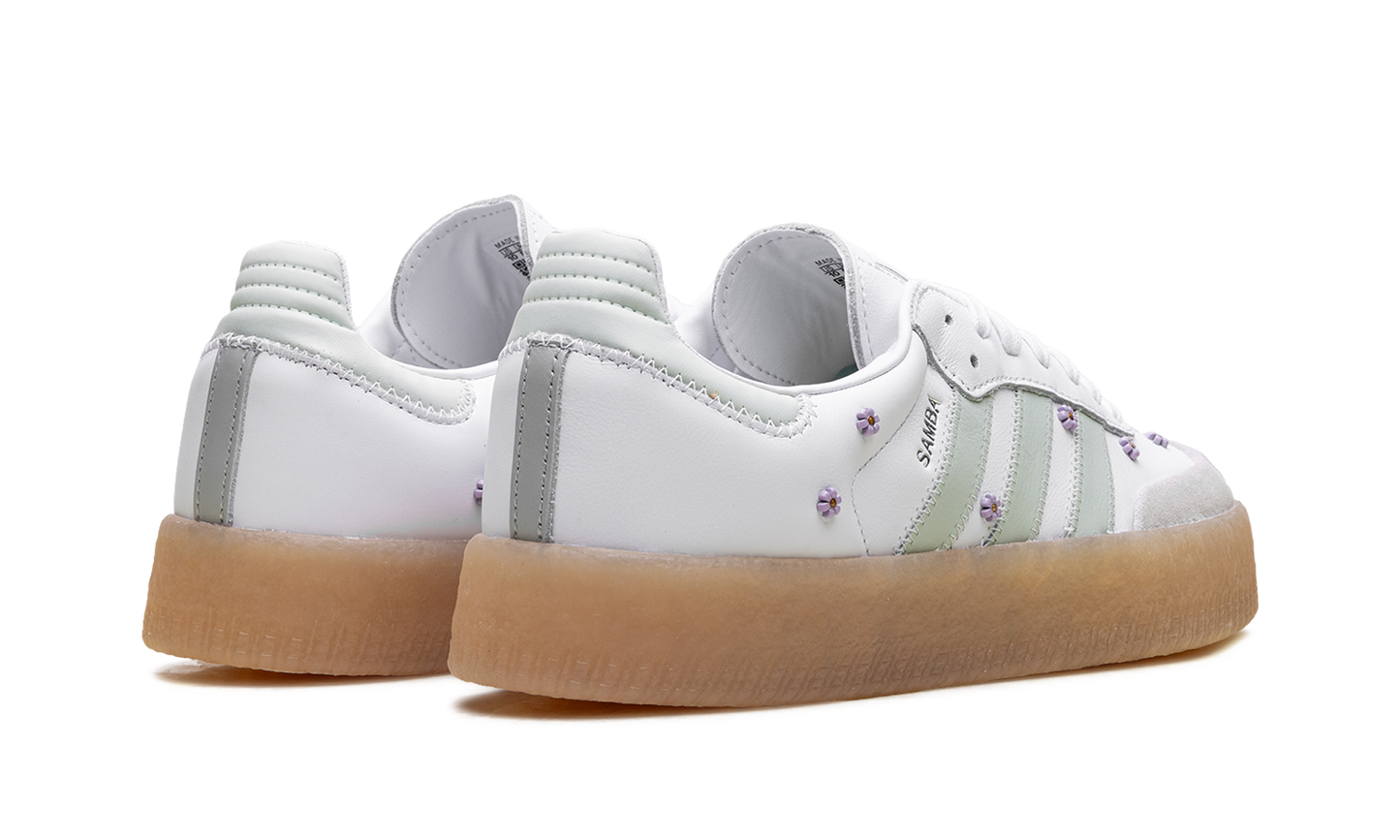 Adidas Sambae WMNS "Floral White Linen Green Gum" JS3954