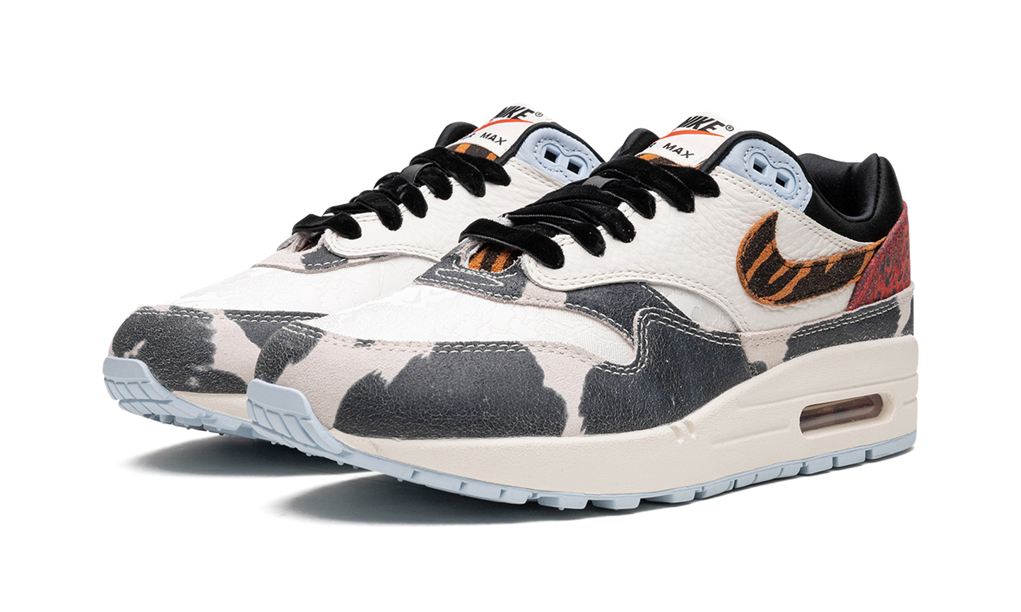 Nike AIR MAX 1 '87 MNS WMNS "Tiger Swoosh Cow Print" FD0827 133