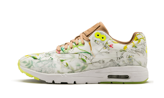 Nike AIR MAX 1 ULTRA LIB QS MNS WMNS "WHITE / WHITE / VACHETTA TAN / VOLT" 844135 100