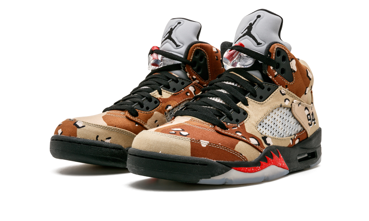 Air Jordan 5 Retro Supreme Camo 824371 201