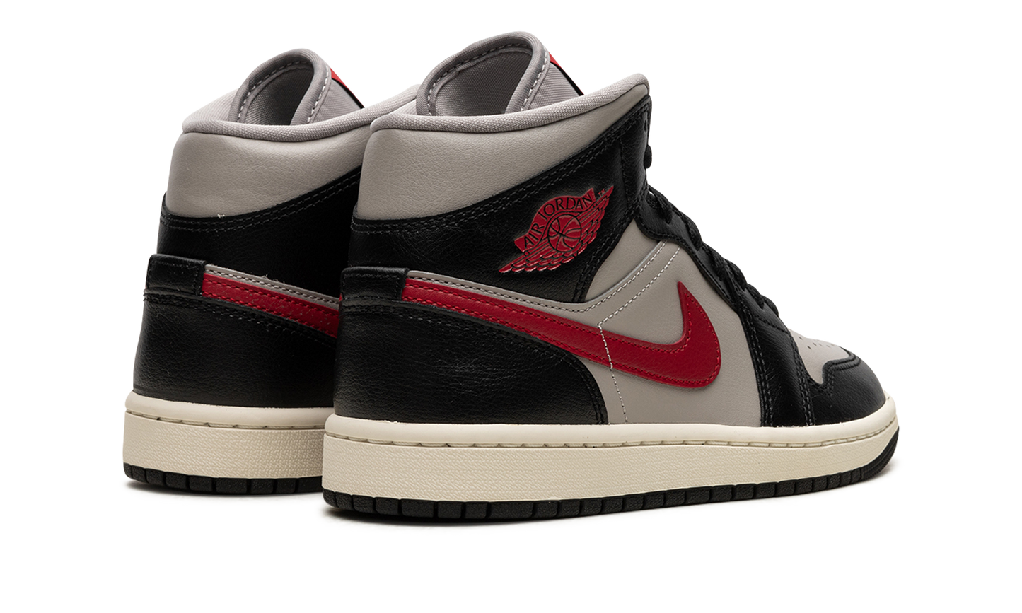 AIR JORDAN 1 MID WMNS Black / Gym Red / College Grey BQ6472 060