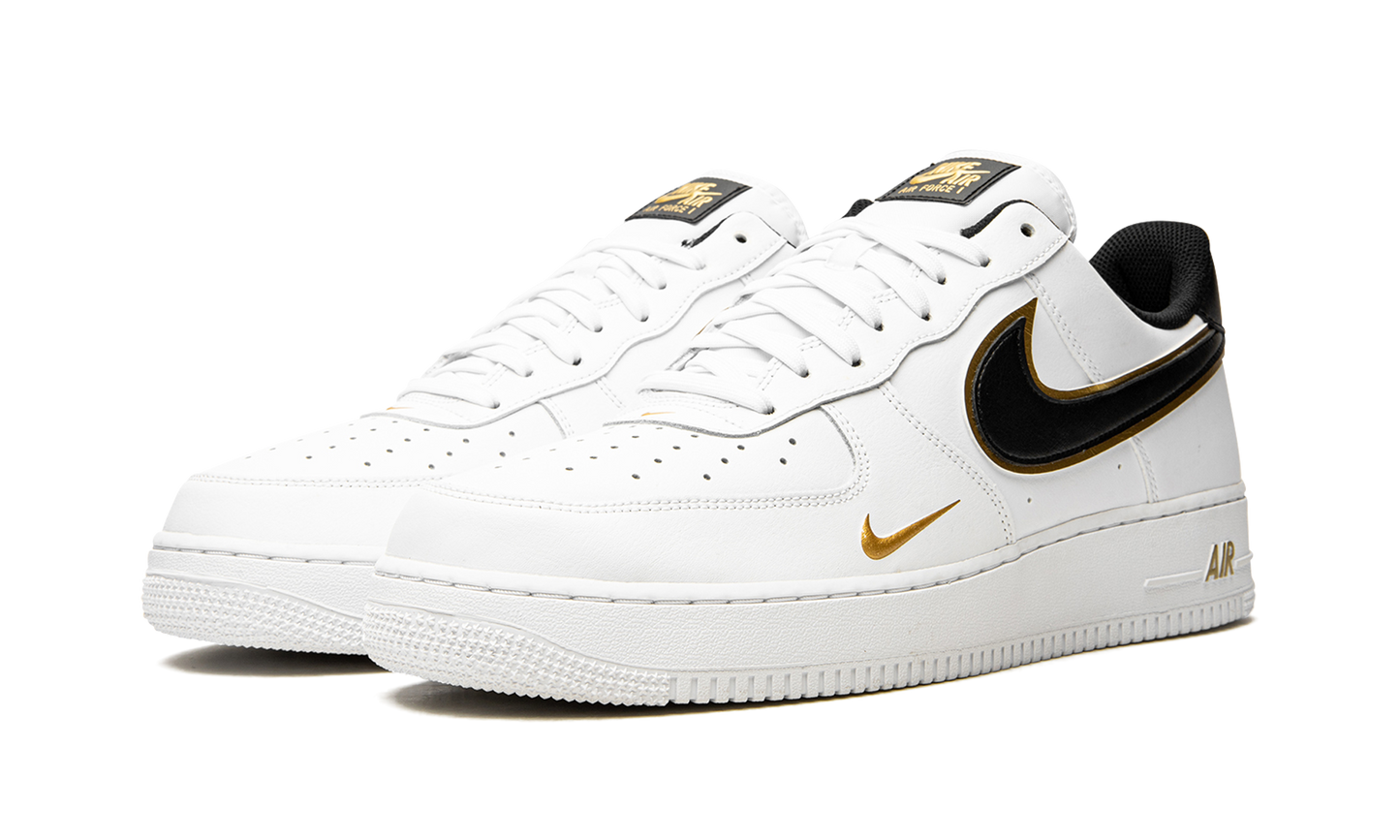 Nike Air Force 1 '07 LV8 "Double Swoosh - White / Black / Gold" DA8481 100