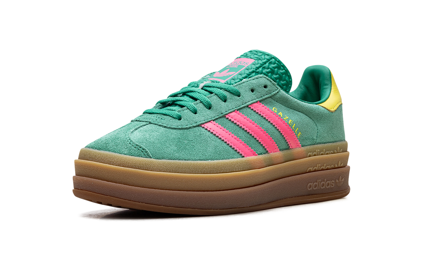 Adidas Gazelle Bold WMNS "Court Green Lucid Pink" JH9668