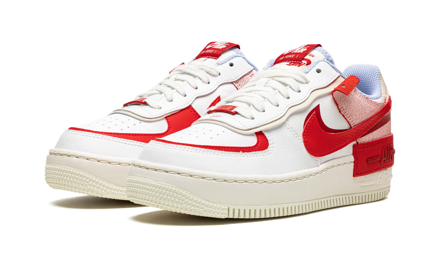 Nike AIR FORCE 1 LO SHADO MNS WMNS Red Cracked Leather CI0919 108