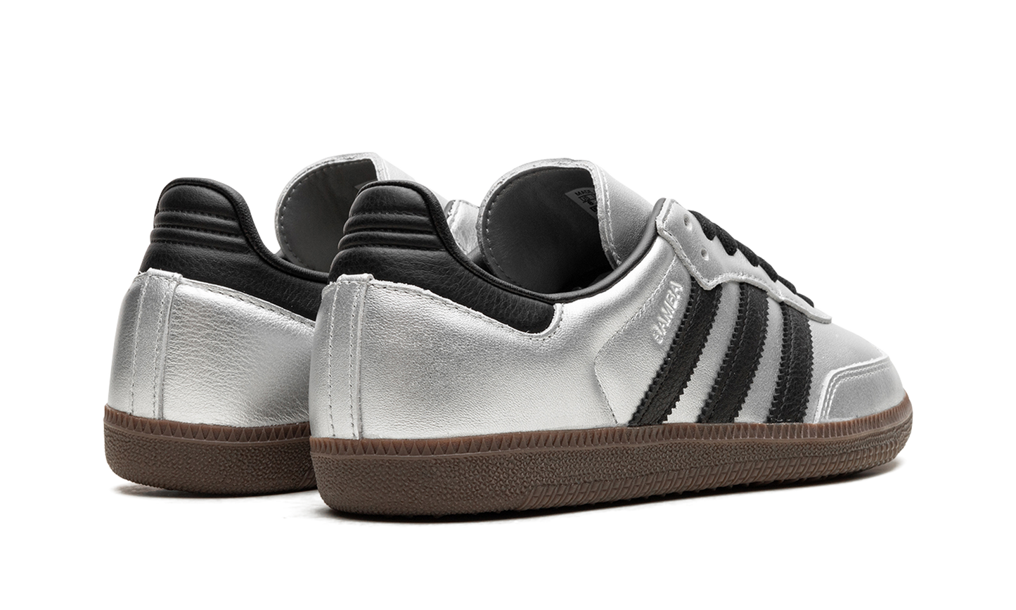 Adidas Samba OG WMNS "Silver Metallic Black Gum" JI4218
