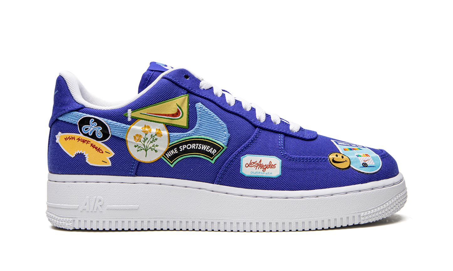 Nike AIR FORCE 1 LO '07 PRM MNS WMNS Los Angeles Patched Up DX2306 400
