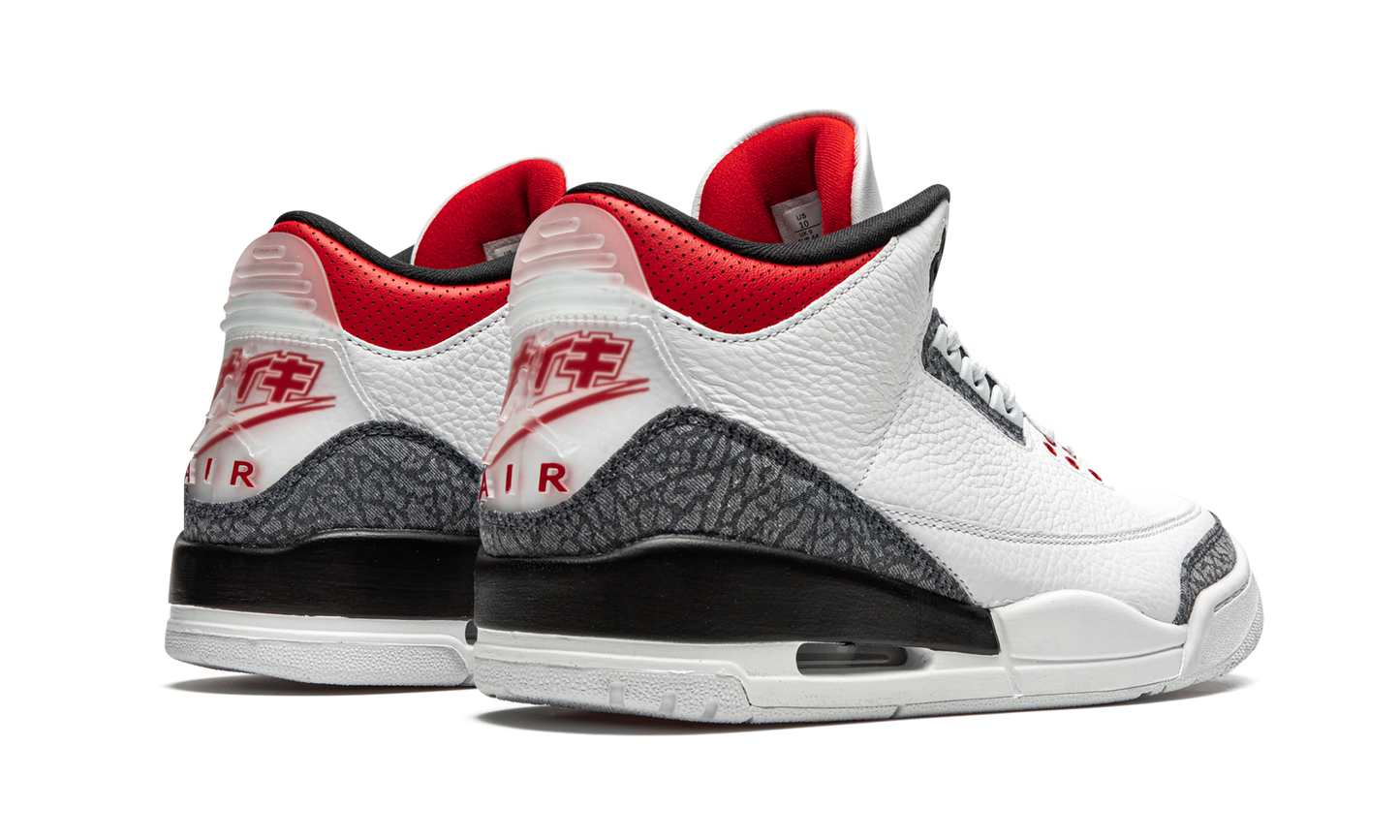 Air Jordan 3 Retro SE-T Denim Japan Exclusive - Fire Red CZ6433 100
