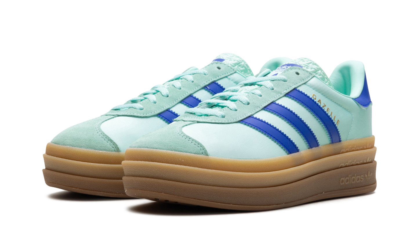 Adidas Gazelle Bold WMNS "Clear Mint Lucid Blue Gold Metallic" JI2702