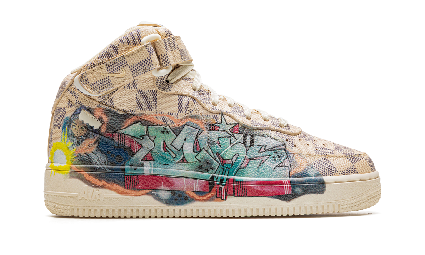 Nike Louis Vuitton Air Force 1 Mid "Virgil Abloh - Graffiti" 1A9VE0