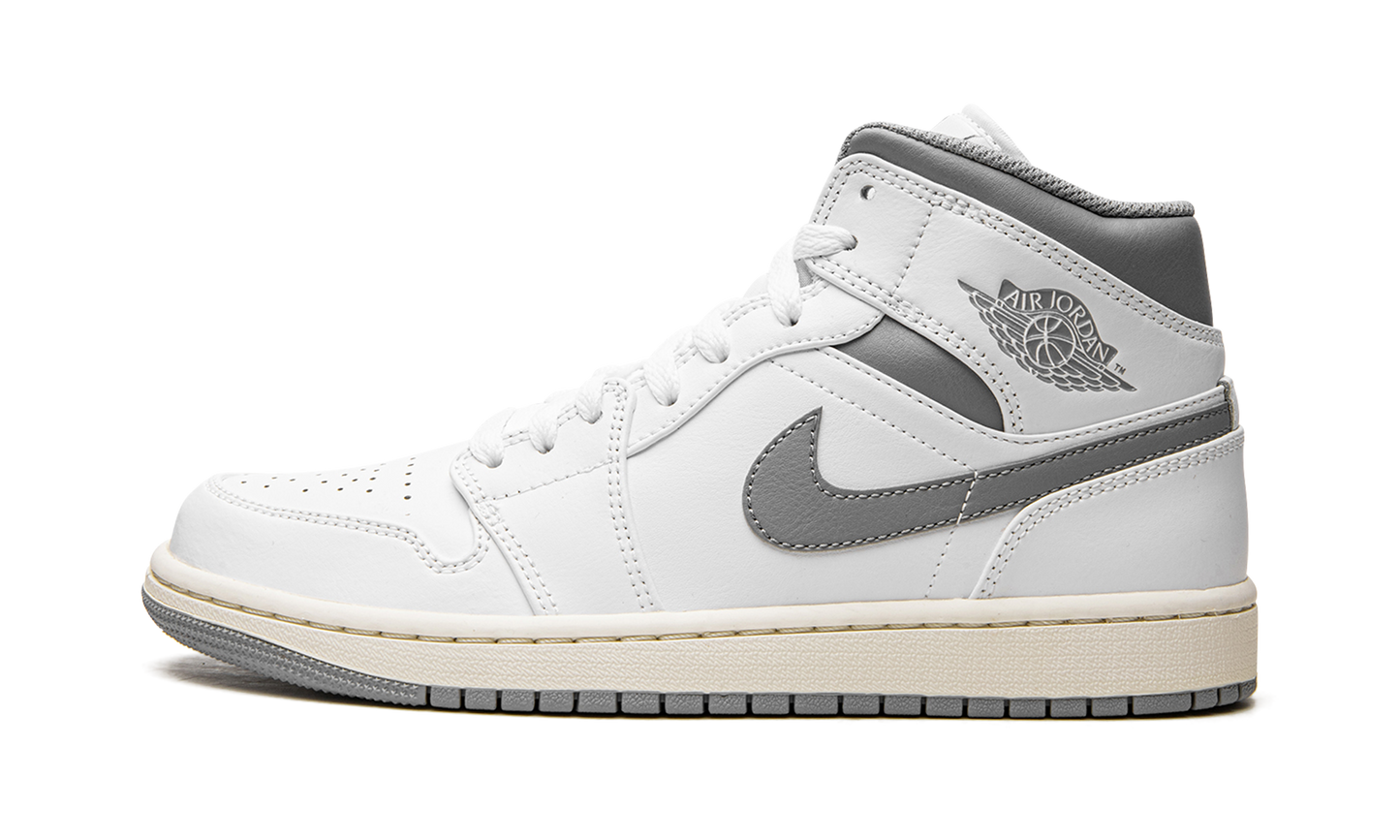 Air Jordan 1 Mid White / Stealth Grey 554724 135
