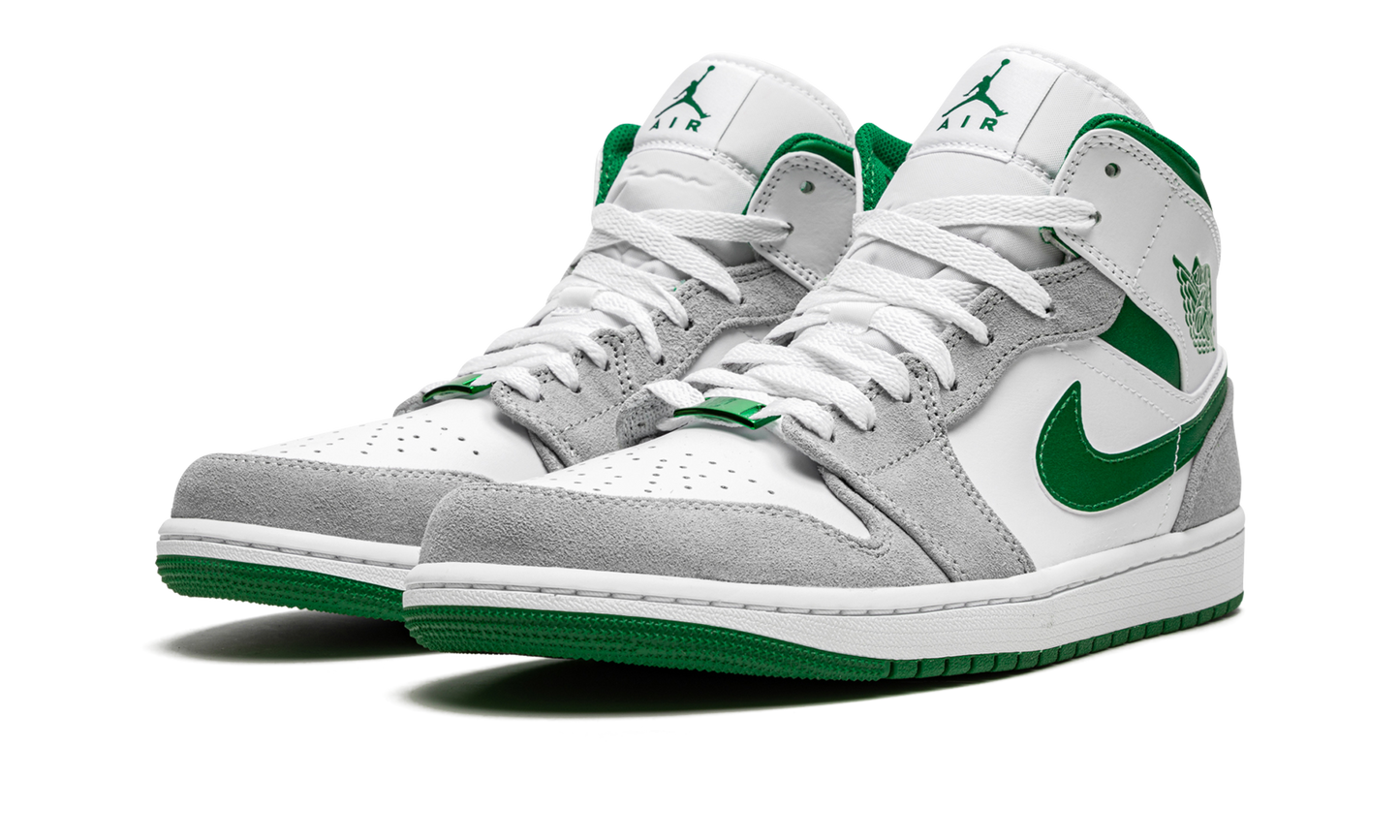 Air Jordan 1 Mid SE Grey / Pine Green / White DC7294 103