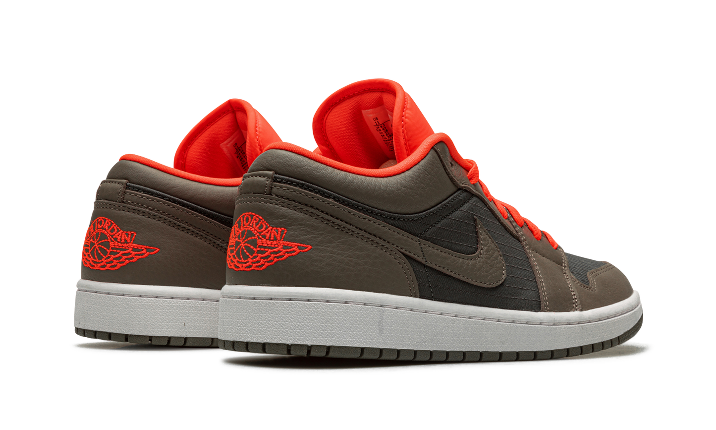 AIR JORDAN 1 LO SE WMNS Black / Olive/ Bright Crimson DQ6076 002
