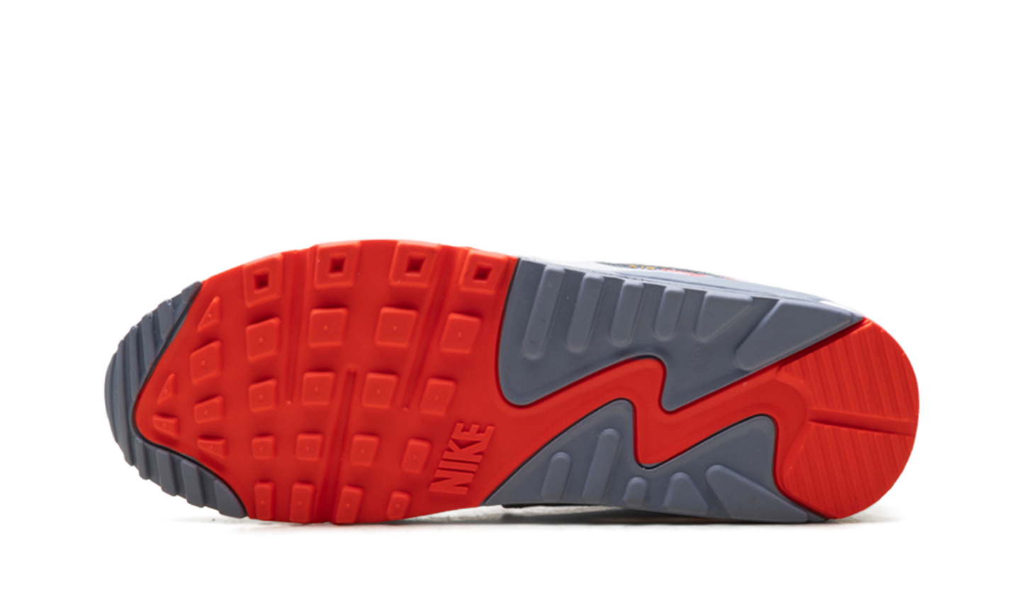 Nike Air Max 90 Premium "Summit White Ashen Slate Pure Platinum Bright Crimson" HJ9147 121