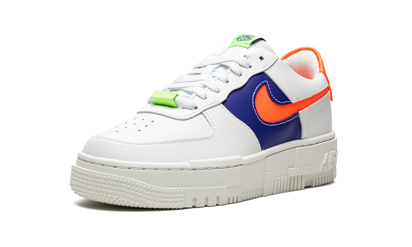 Nike AIR FORCE 1 LO PIXEL MNS WMNS White Concord Crimson DM8340 100