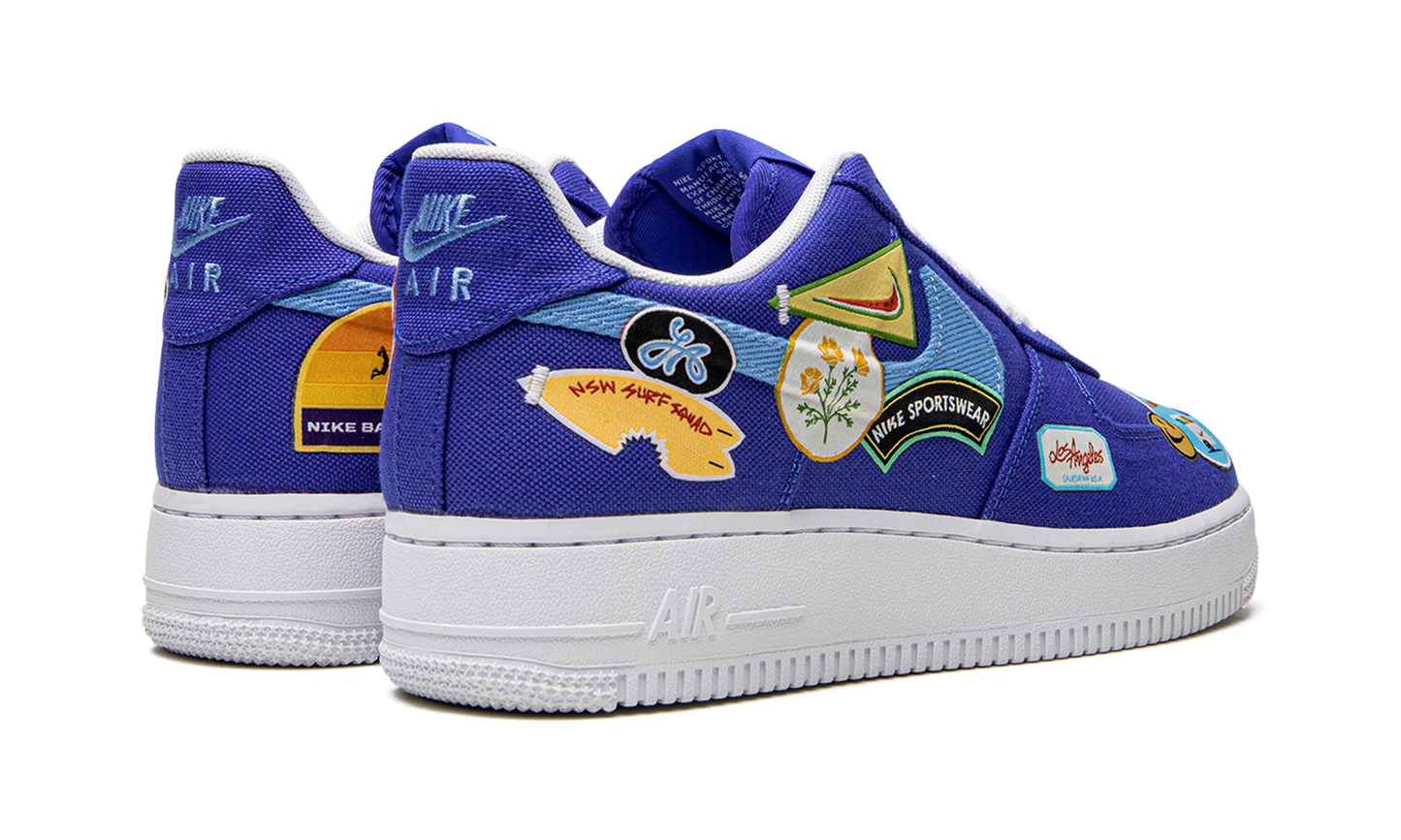 Nike AIR FORCE 1 LO '07 PRM MNS WMNS Los Angeles Patched Up DX2306 400