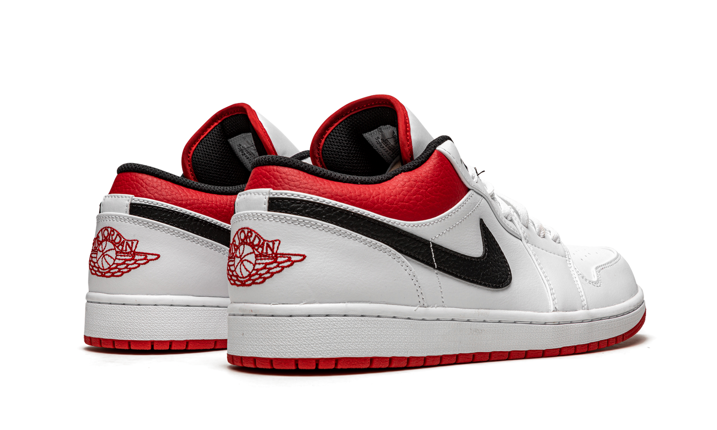 Air Jordan 1 Low White University Red 553558 118