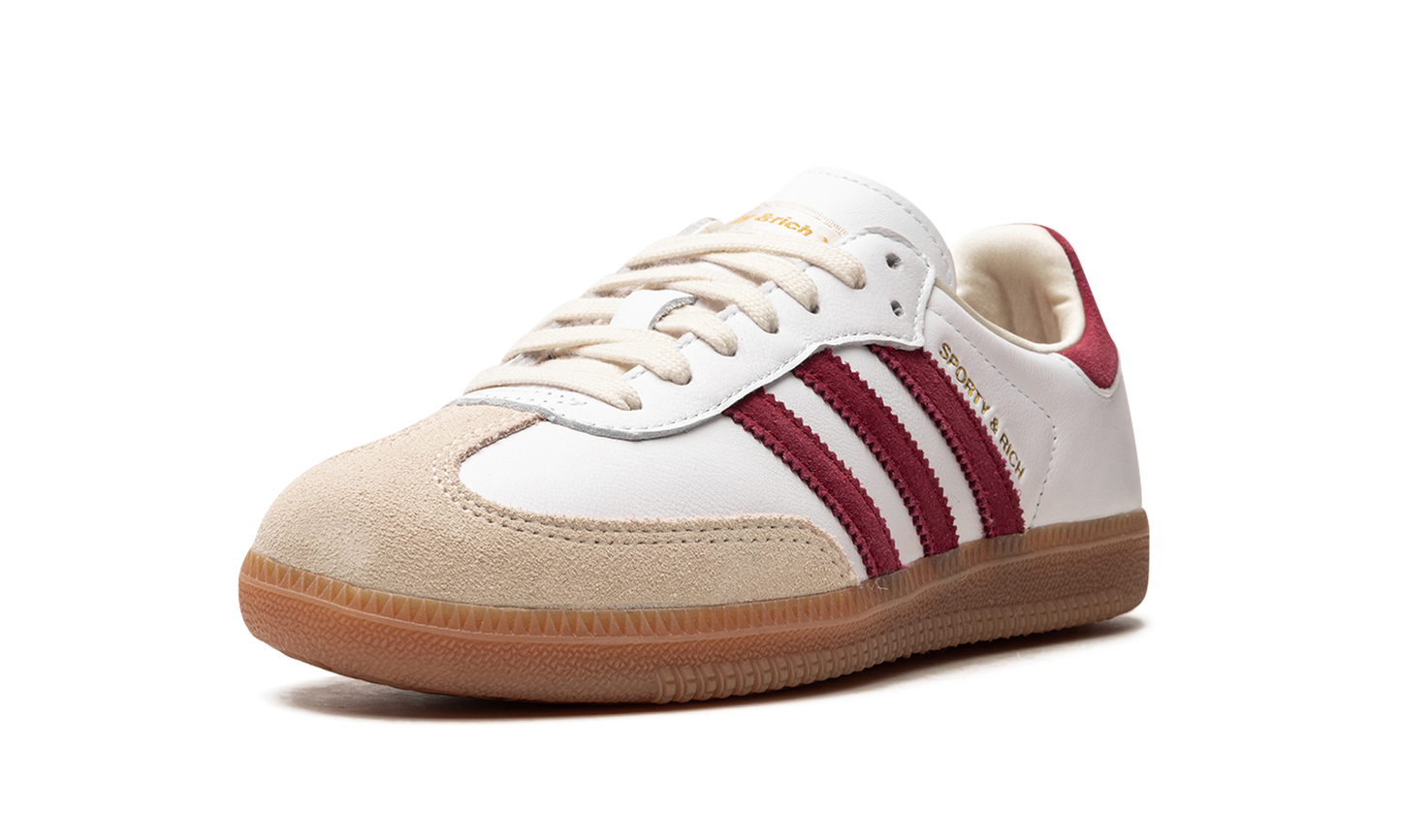 Adidas Samba OG "Sporty & Rich - White Core Burgundy" IF5660