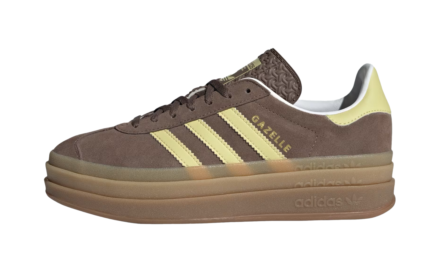 Adidas Gazelle Bold WMNS "Earth Strata / Powder Yellow / Cloud White" JI2697