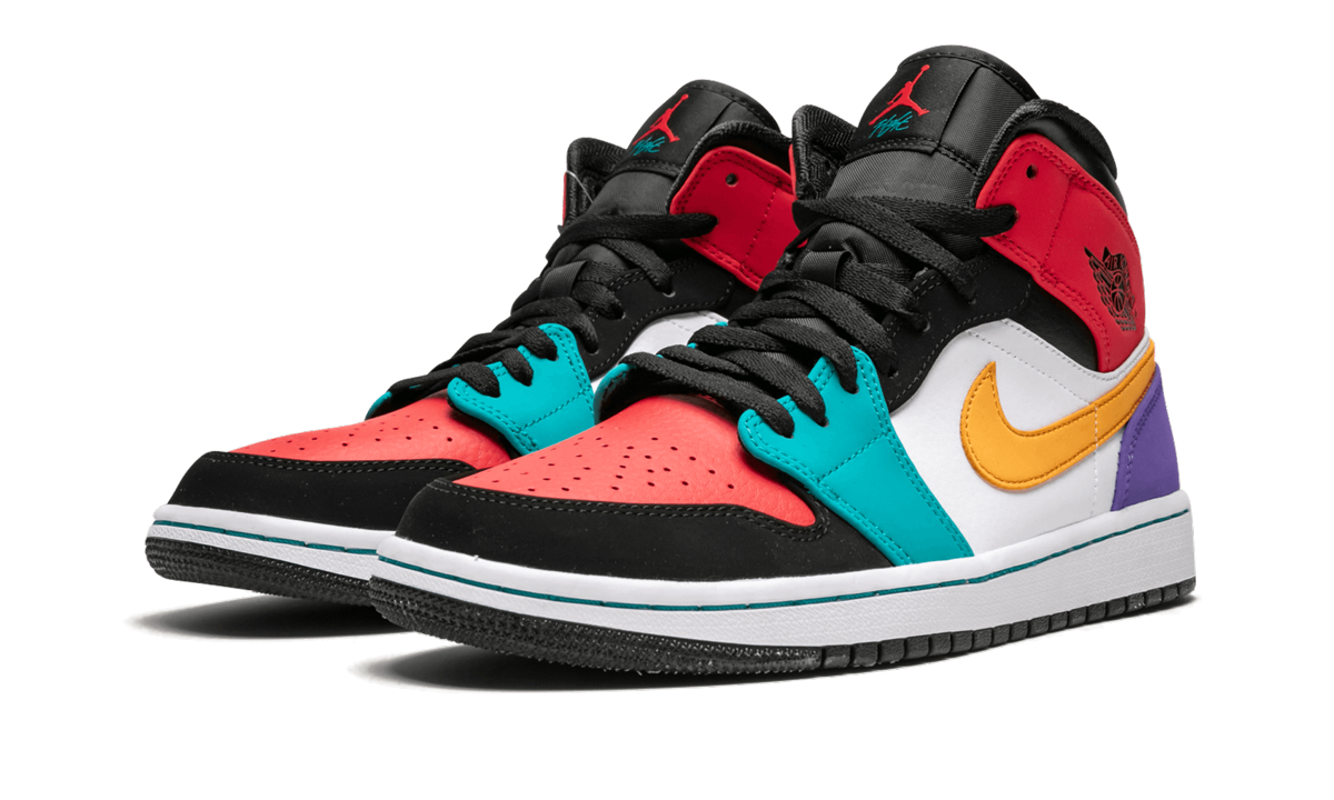 Air Jordan 1 Mid Multicolor 554724 125