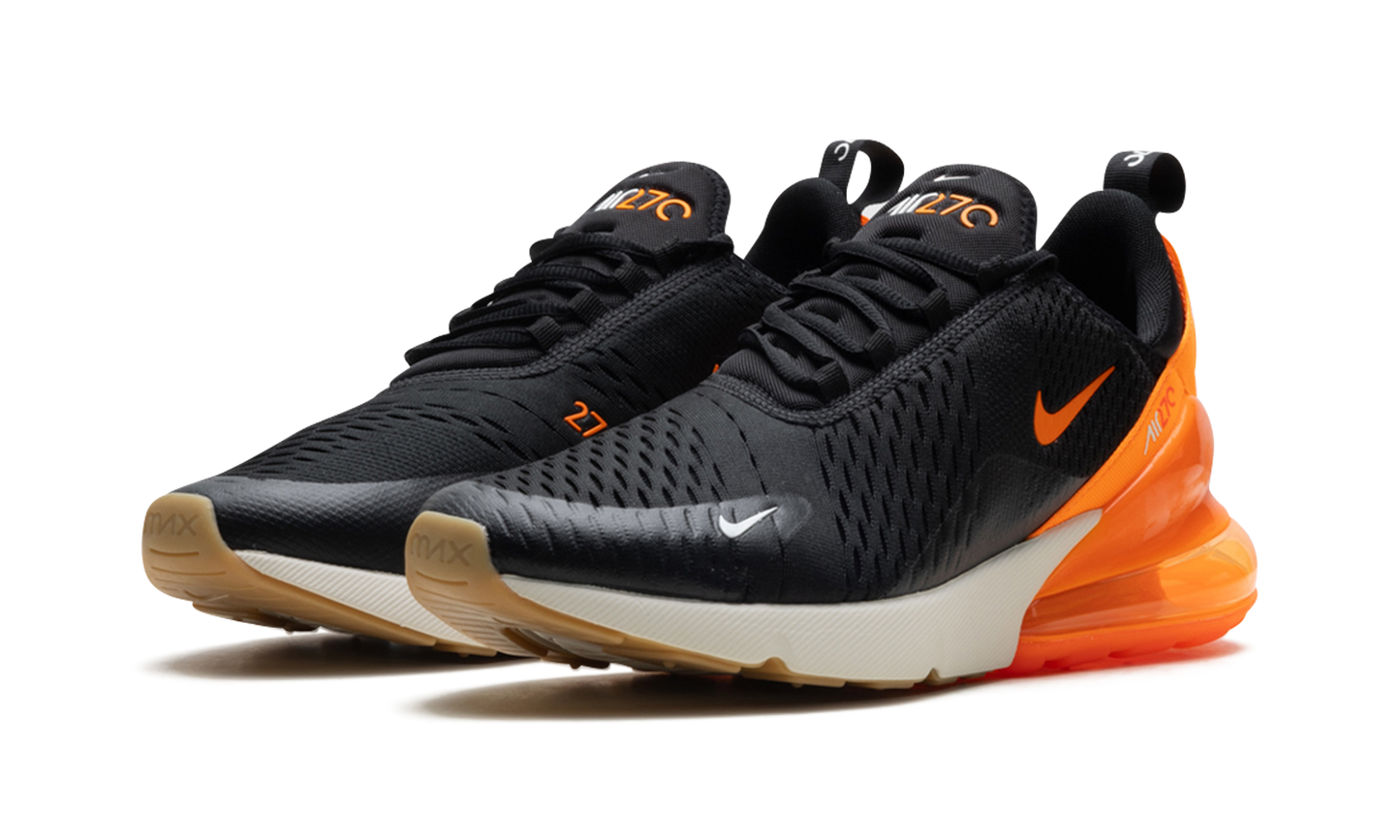 Nike Air Max 270 "Black/Total Orange-Bright Crimson" AH8050 030