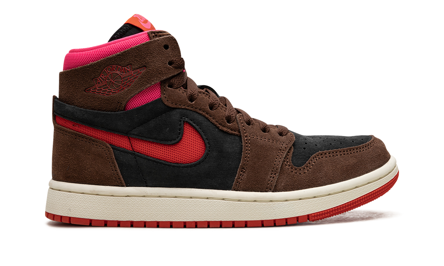 AIR JORDAN 1 ZOOM AIR CMFT WMNS Cacao Wow/Picante Red/Black/Hyper Pink