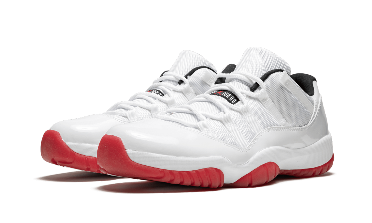 Air Jordan 11 Retro Low White/Varsity Red 528895 101