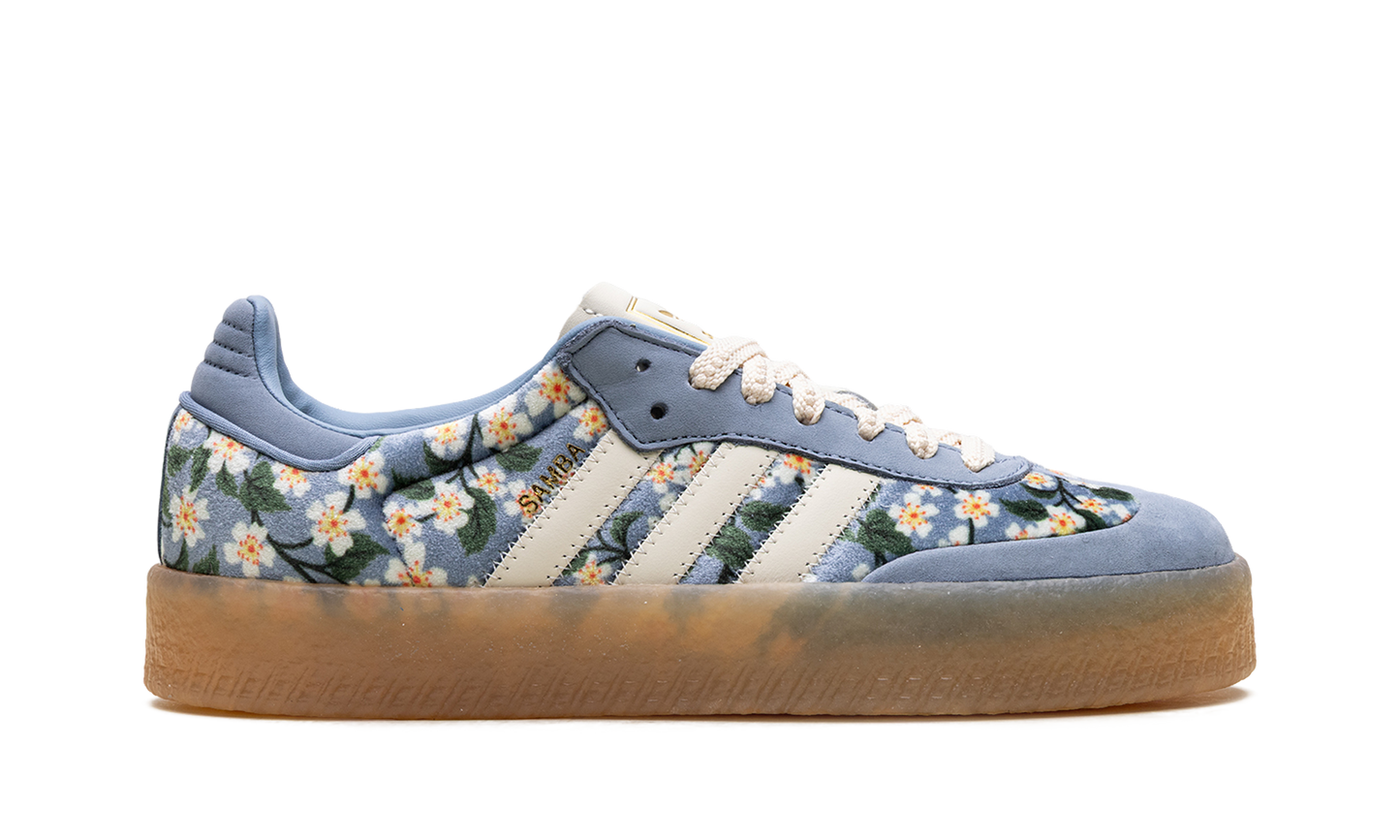 Adidas Sambae WMNS "Liberty London Floral Embroidery Blue Cream White" JQ6046