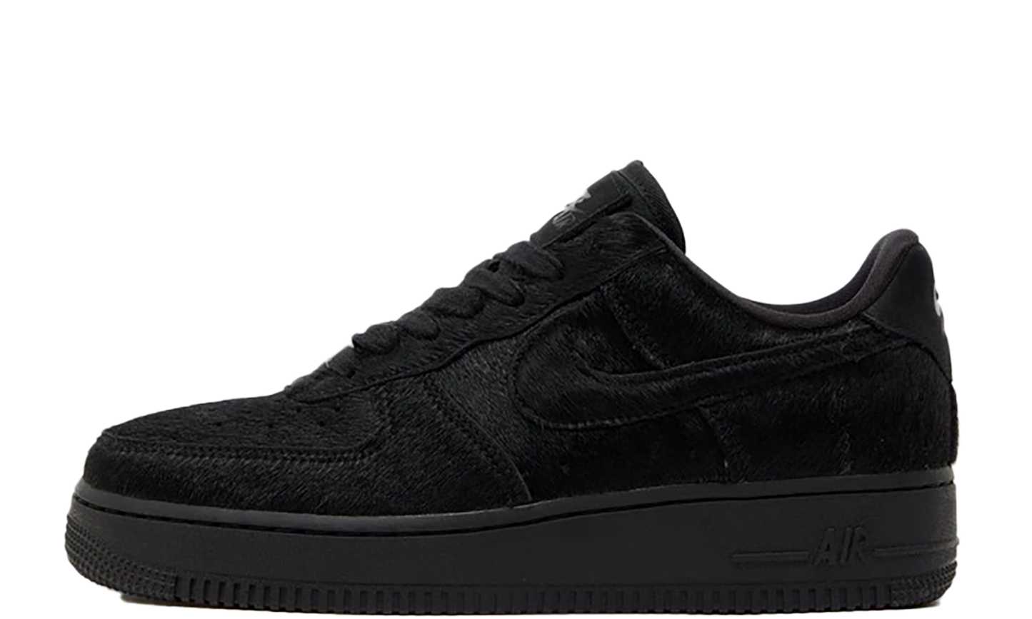 Nike AIR FORCE 1 '07 WMNS Triple Black Pony Hair II7398 001