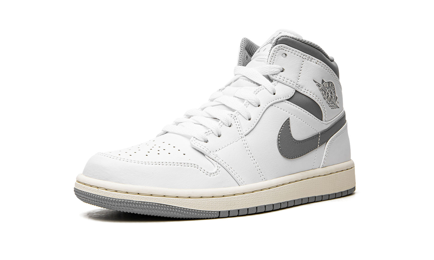 Air Jordan 1 Mid White / Stealth Grey 554724 135