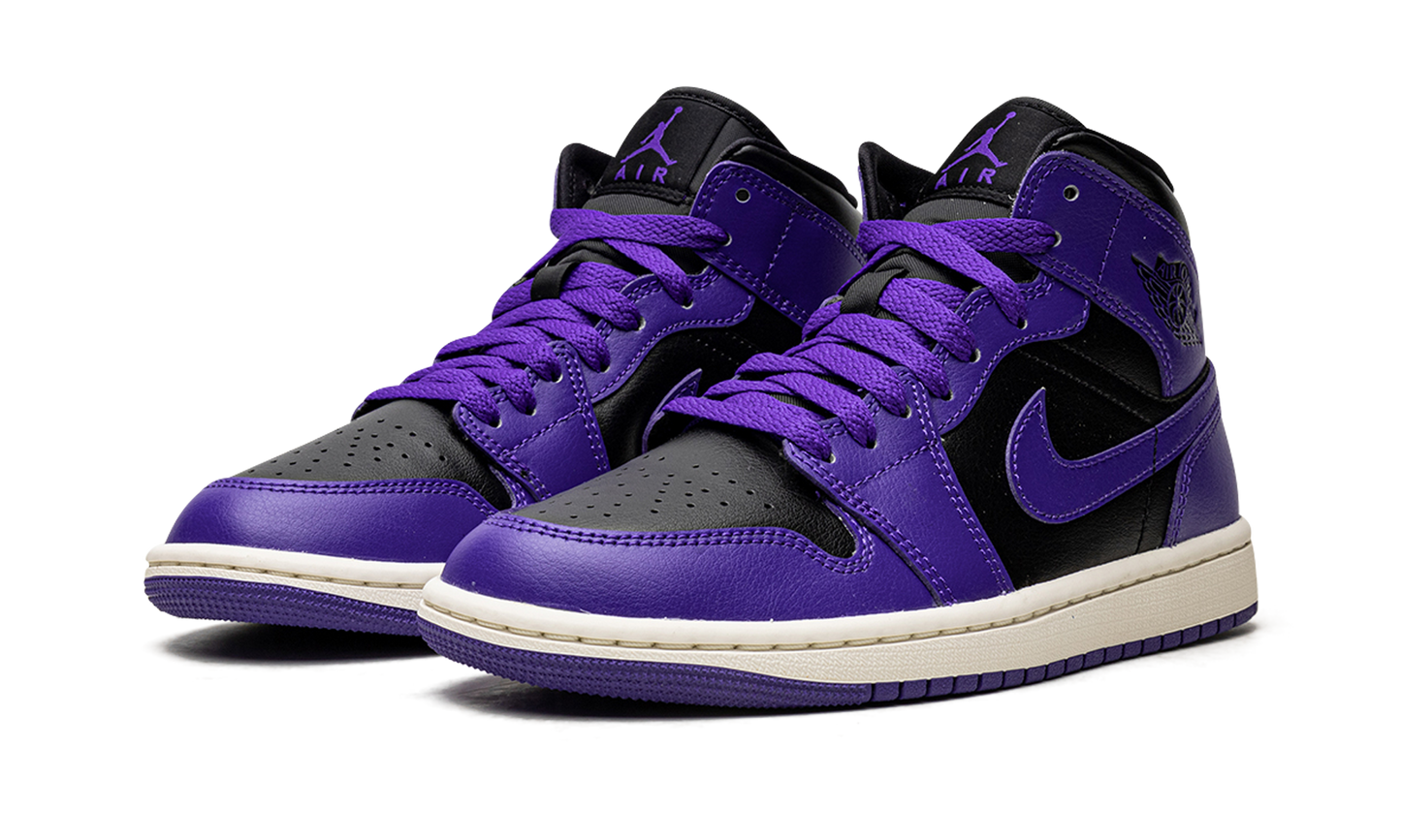 JORDAN 1 MID WMNS Black/Purple BQ6472 051