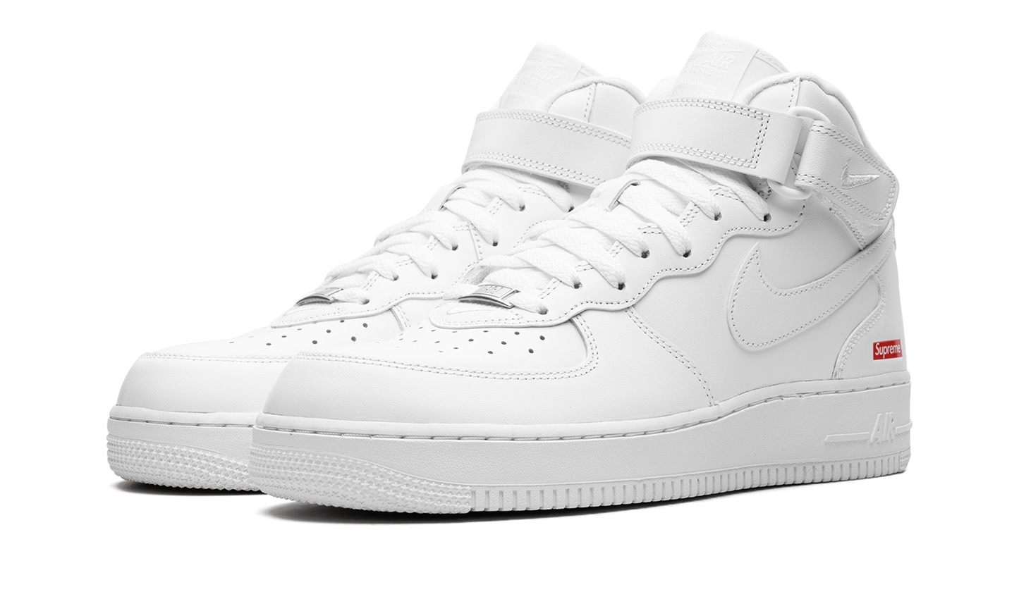 Nike Air Force 1 Mid "Supreme - Mini Box Logo White" FZ8784 100